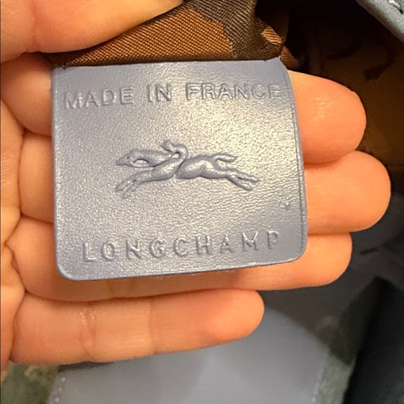 Longchamp Blue Leather Le Pliage Cuir Mini Backpack - Picture 8 of 9